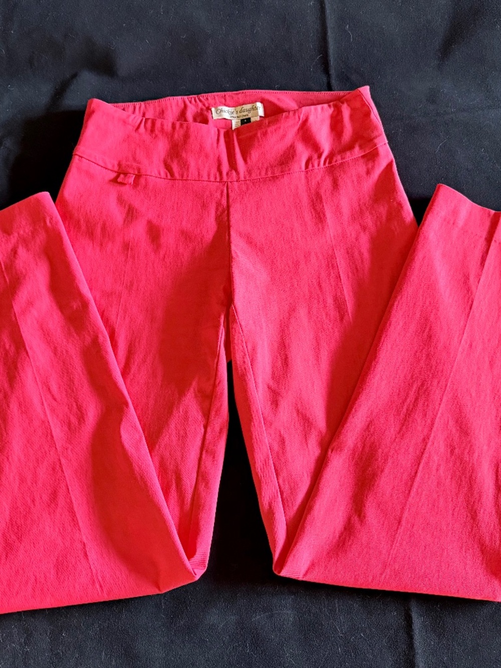 Raffinalla Chickie’s Daughter Red Slim Skinny Leg Pull On Stretch Pants 4